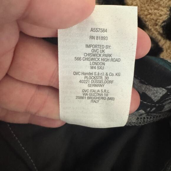 Susan Graver Printed Regular  Ponte Slim Leg Ankle Pants Dark Jade 3X NWOT - Picture 10 of 12